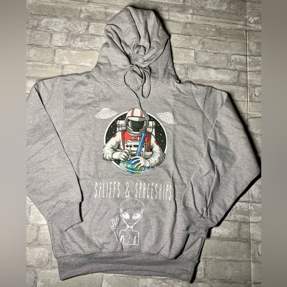 EVOLVE: SPLIFFS & SPACESHIPS CUSTOM HOODIE (UNISEX) - Picture 2 of 10